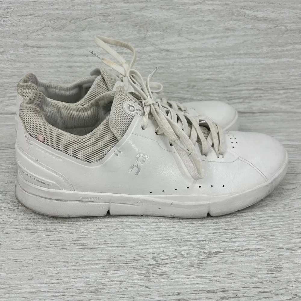 On Cloud The Roger Centre Court White Vegan Leather Sneakers Mens 11.5 48.99497